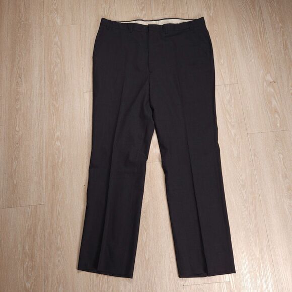 J Press Dress Pants Mens 40x32 Charcoal Gray Wool Made in USA Business Formal - Picture 1 of 14